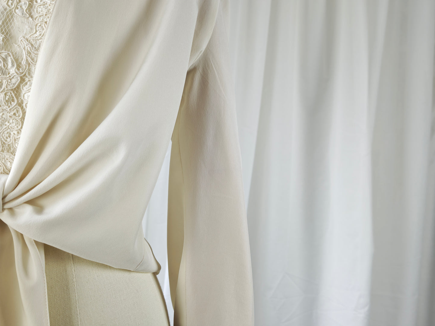 80s romantic blouse - S/L