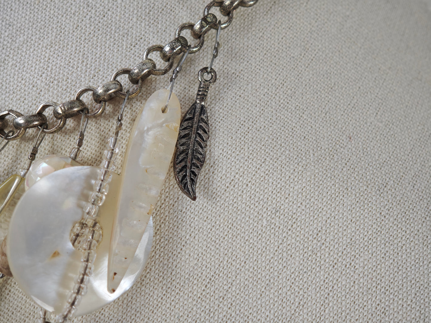 Statement bangle necklace