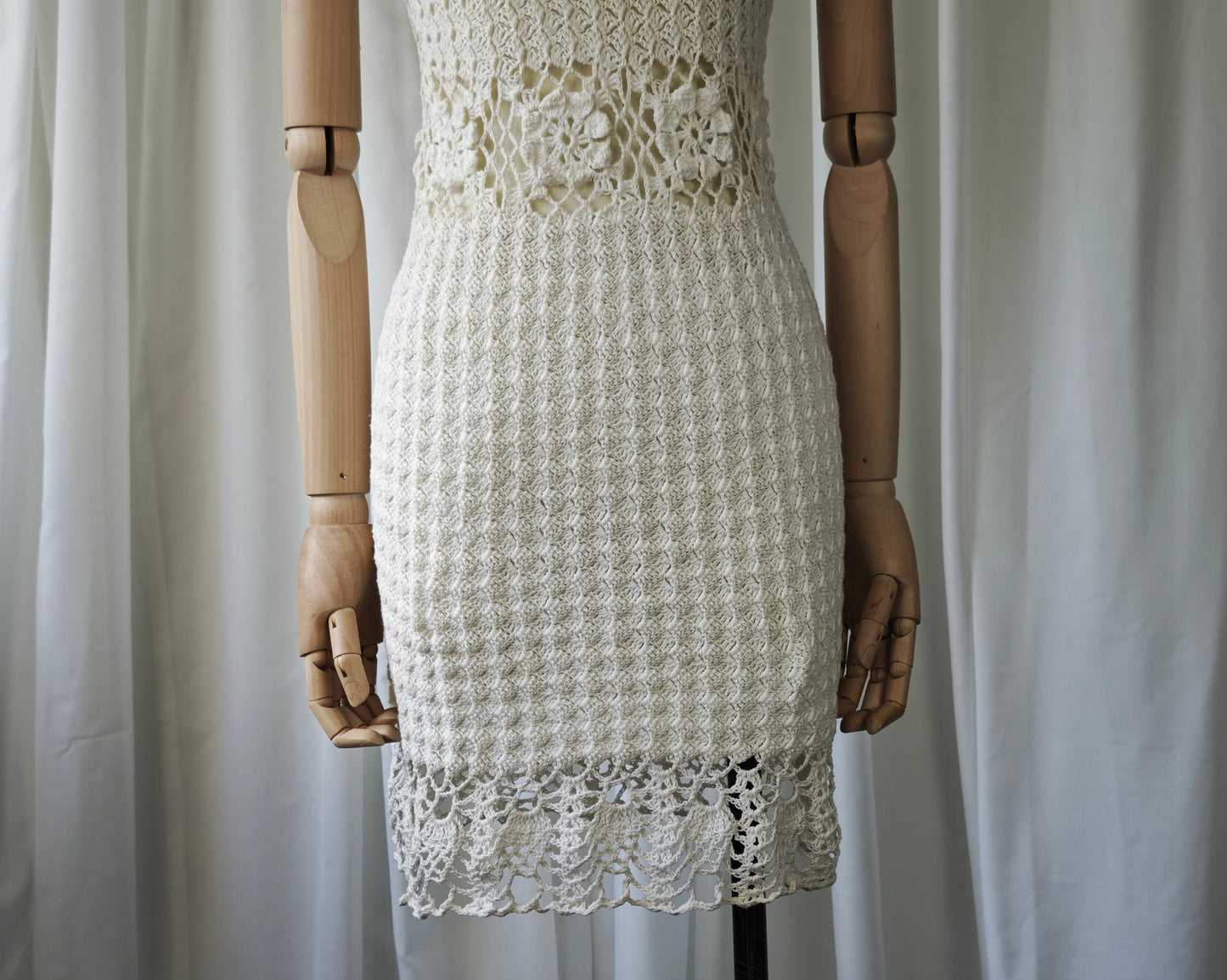 Crochet mini dress