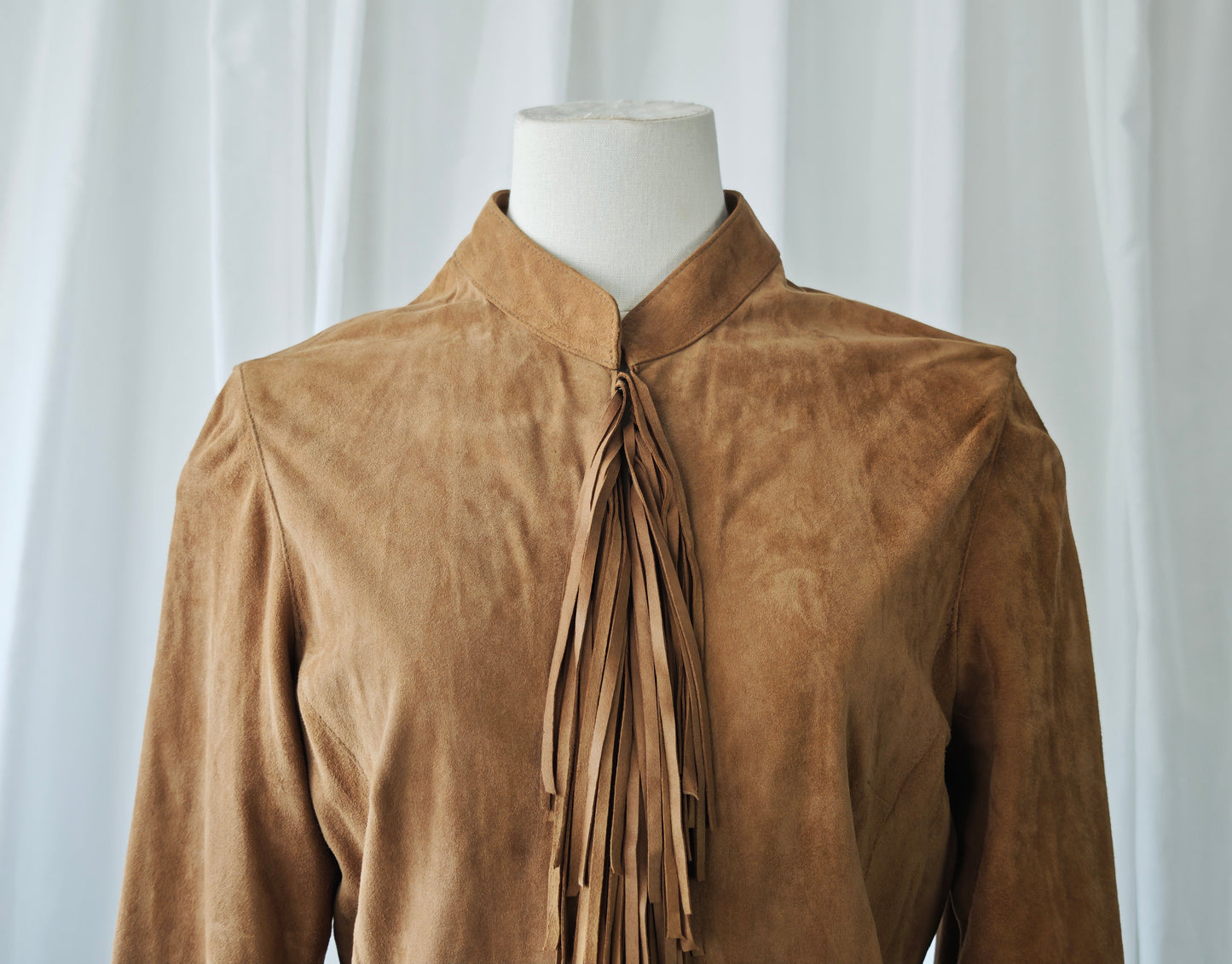 Suède fringe coat
