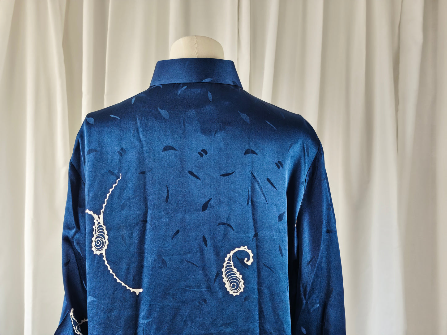 90s silk shirt - M/L