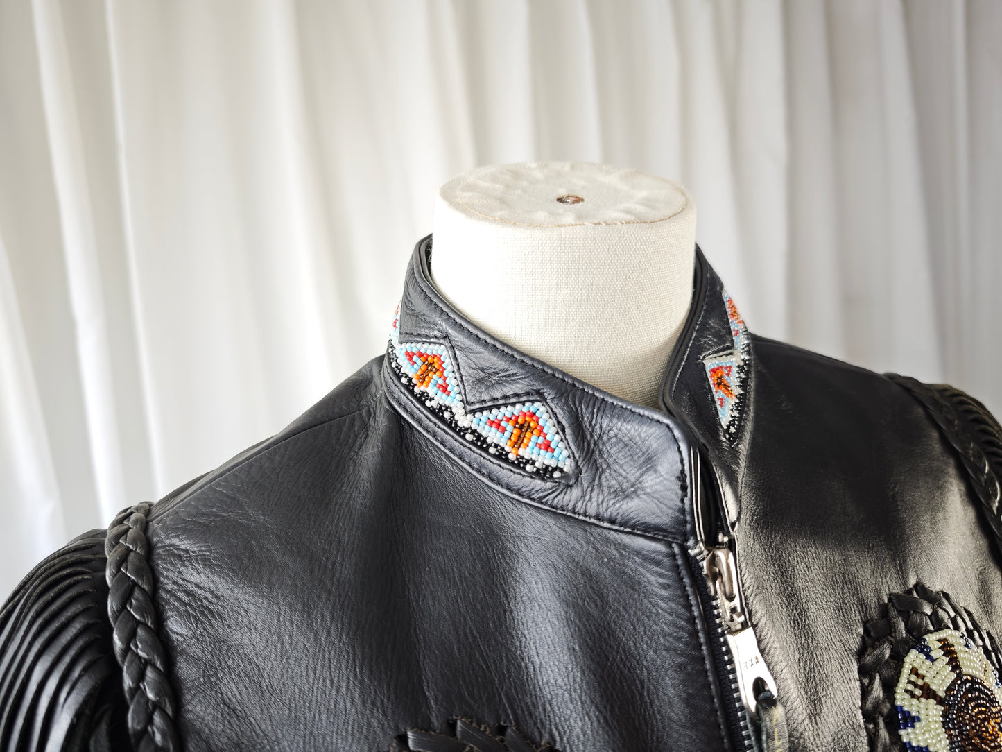 Native fringe jacket - S