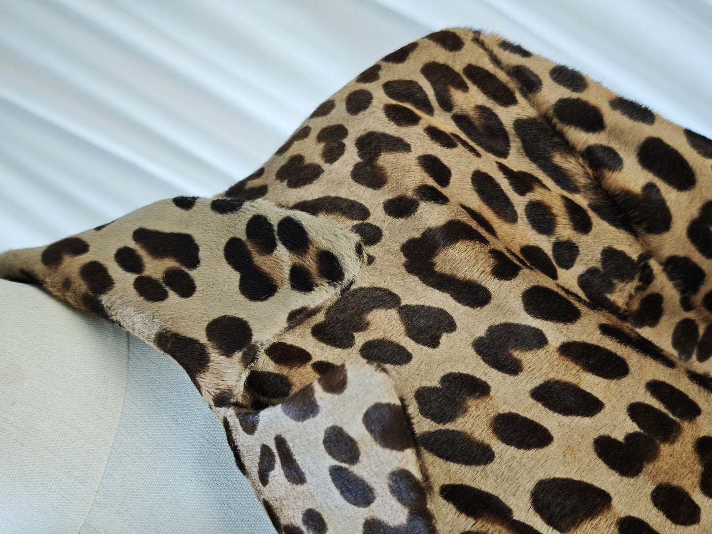 Leopard pony hair jacket