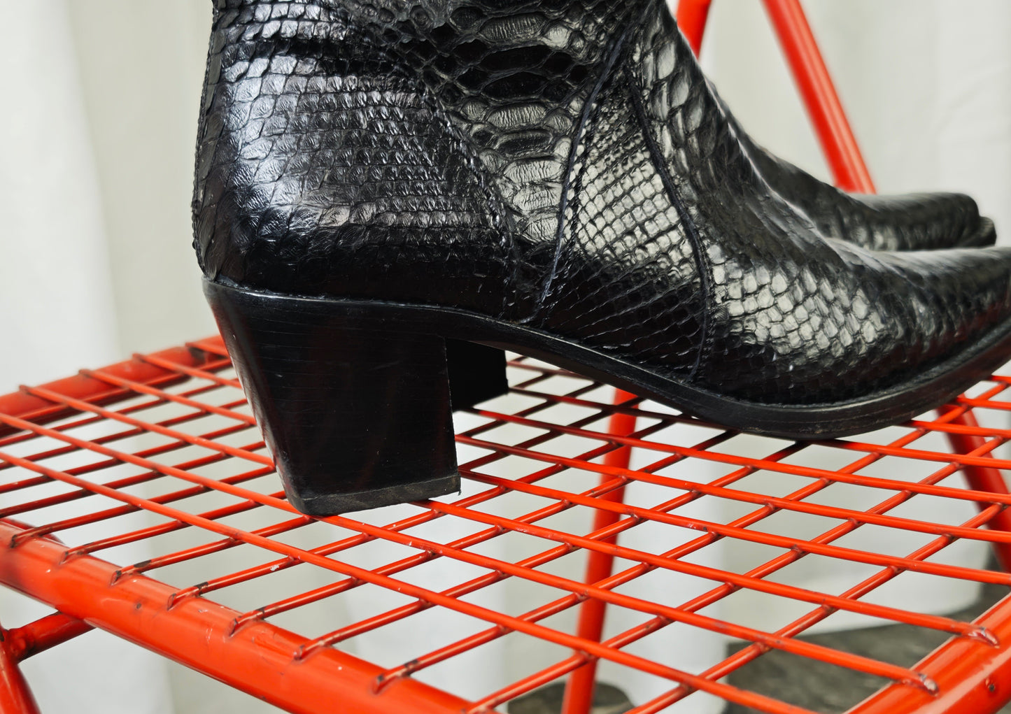 Snake skin western boots - 39 1/2