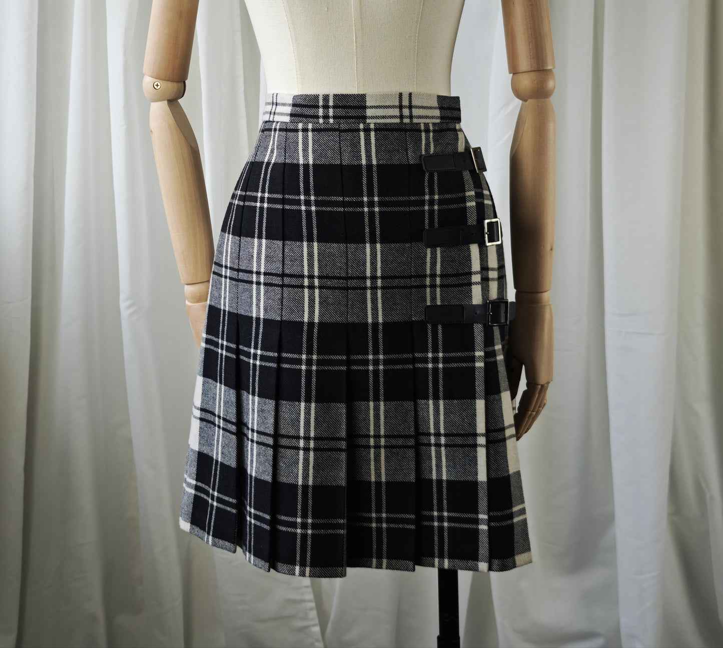 Wool tartan skirt - XL/XXL