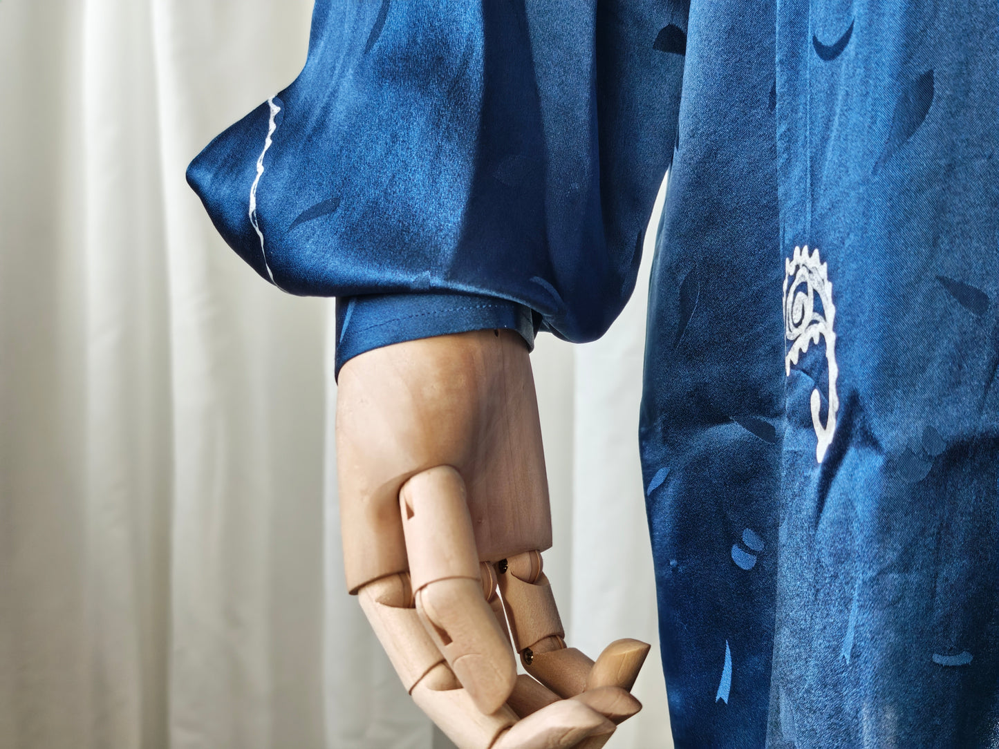 90s silk shirt - M/L