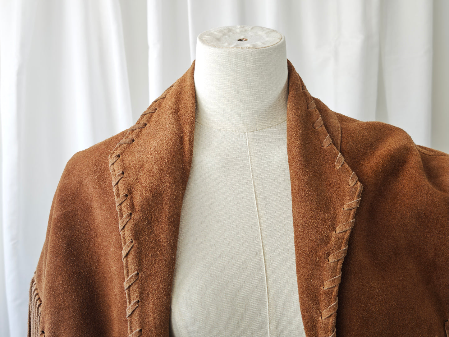 Suède fringe jacket - L/XXL