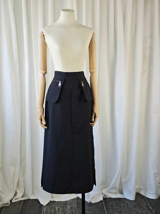 Pinstripe skirt - M