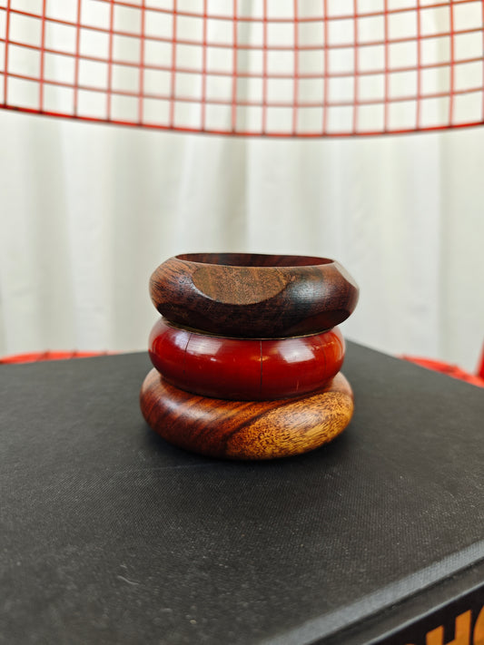 Wood bangle stack