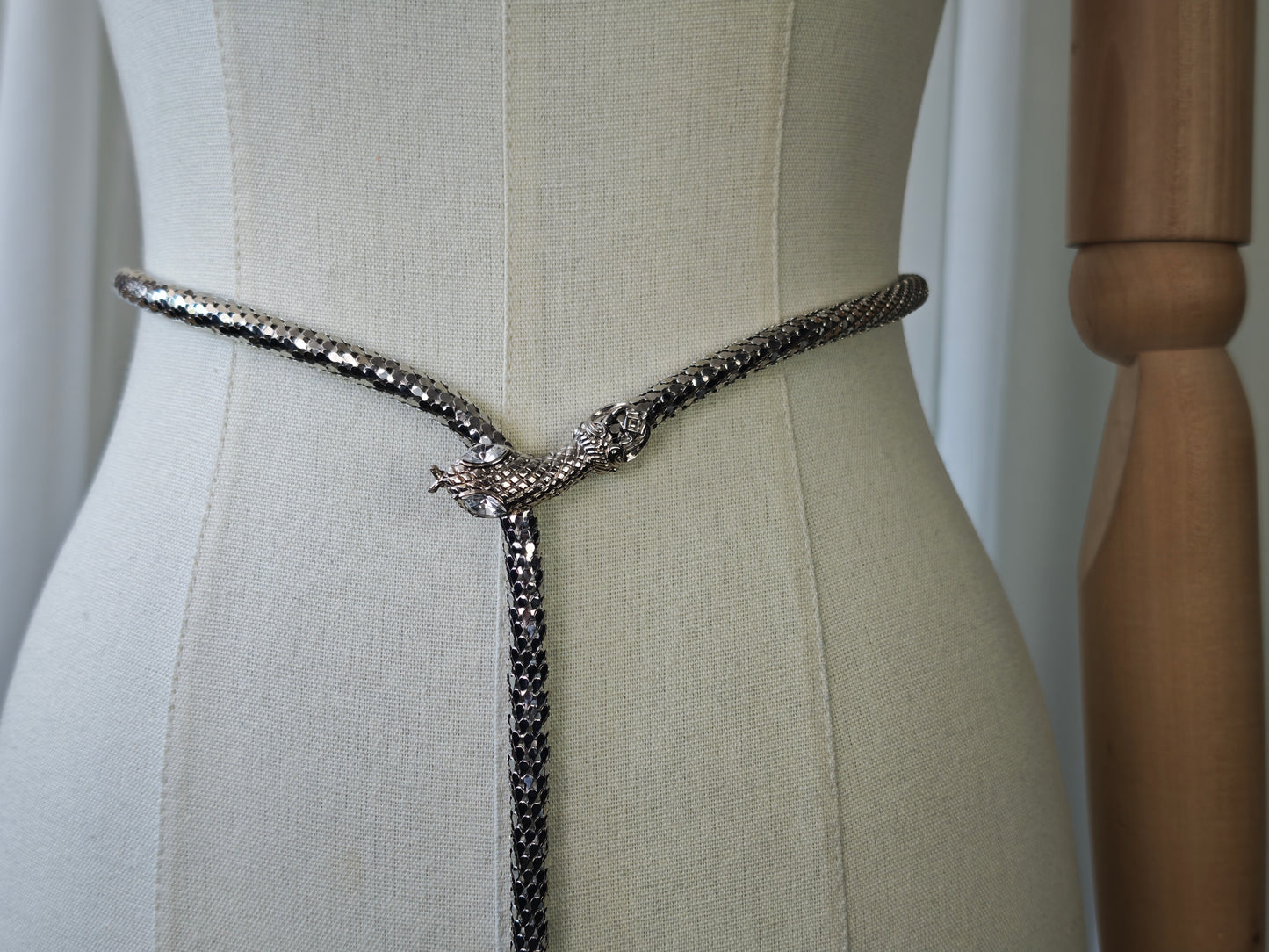 Silver snake belt