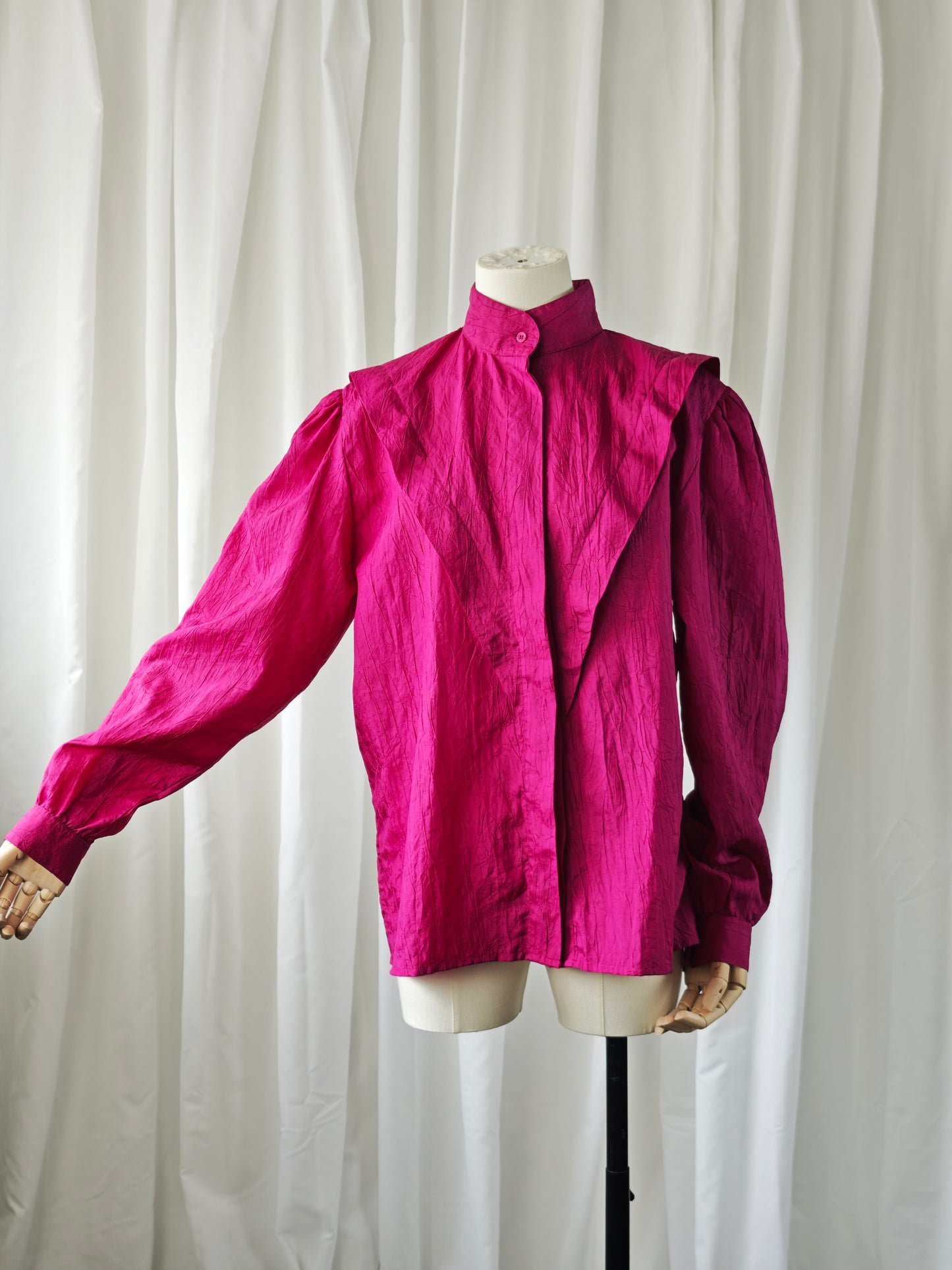 Hot pink blouse - L