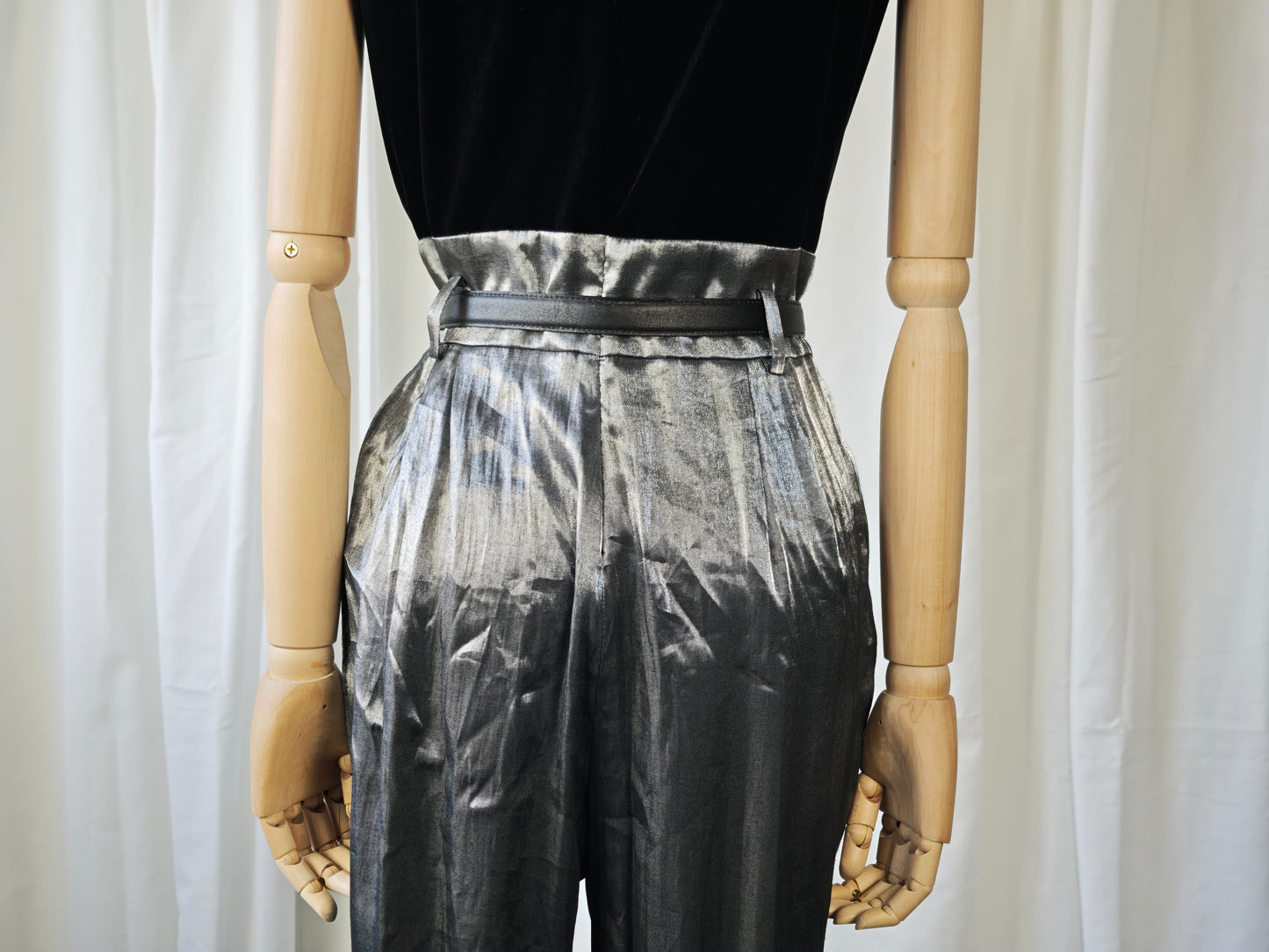 Velvet & satin jumpsuit - M/L (petite)