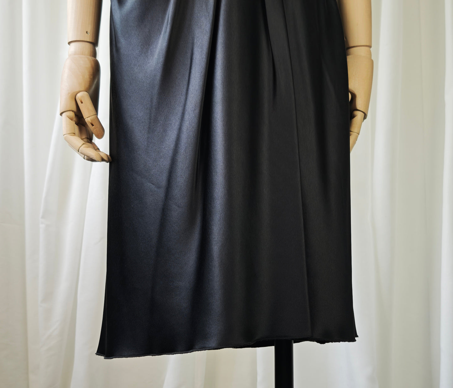 Silk midi skirt