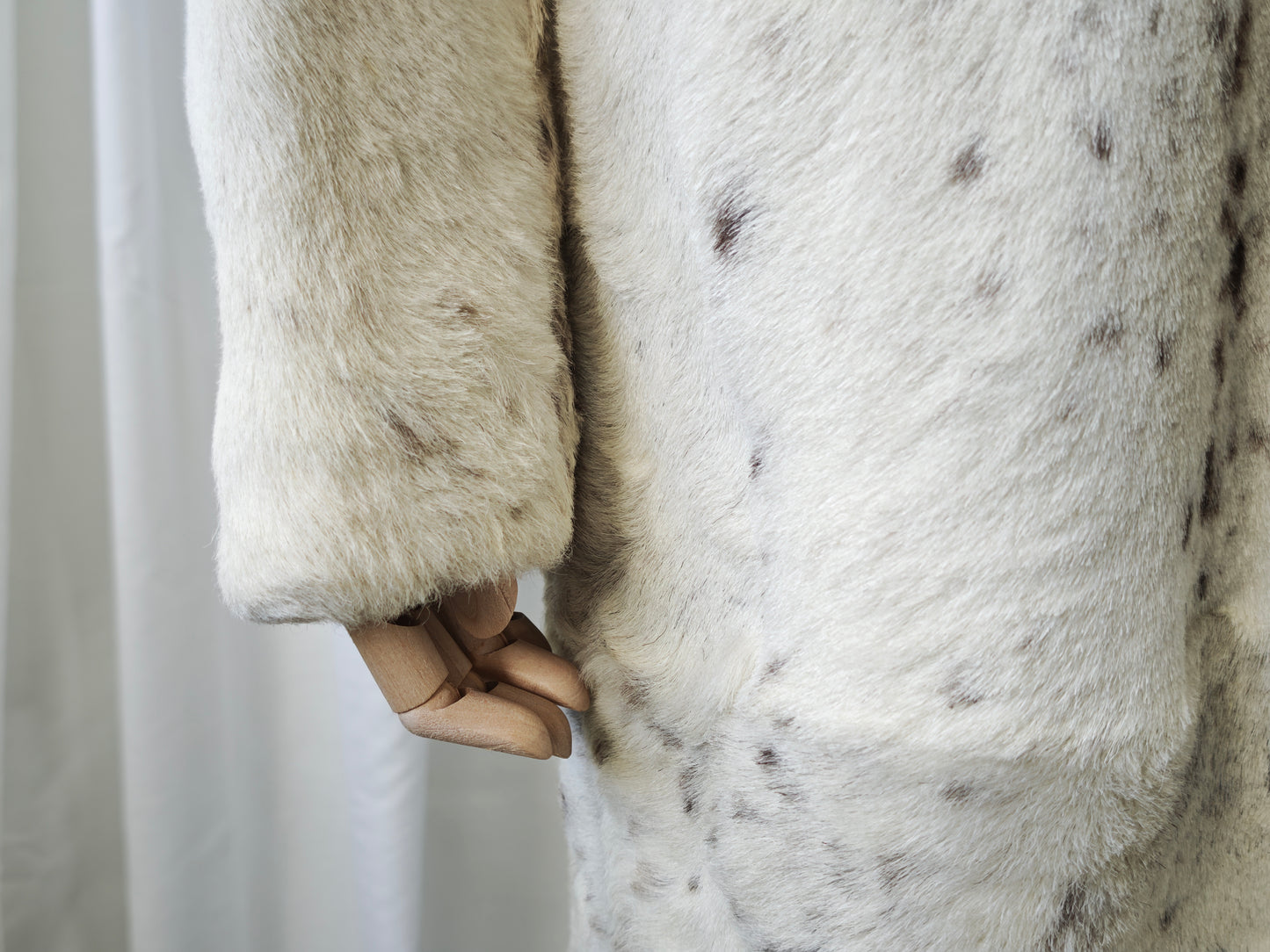 Cow print pony hair coat - M