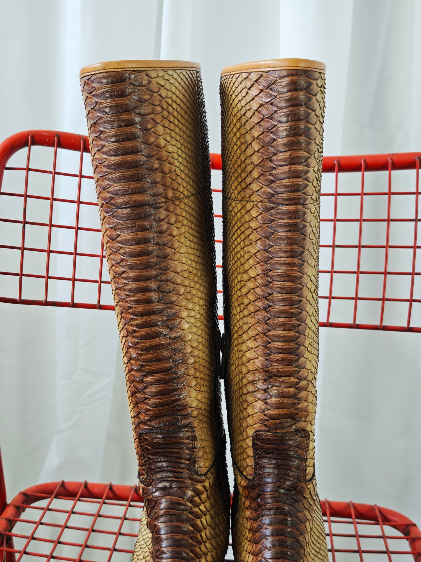 Prada python boots - 38