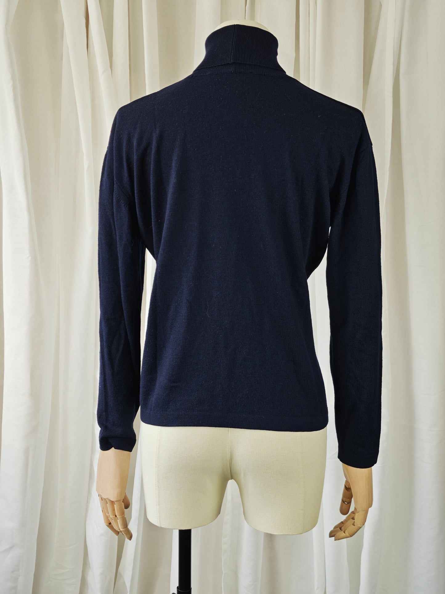 Navy wool sweater - XL