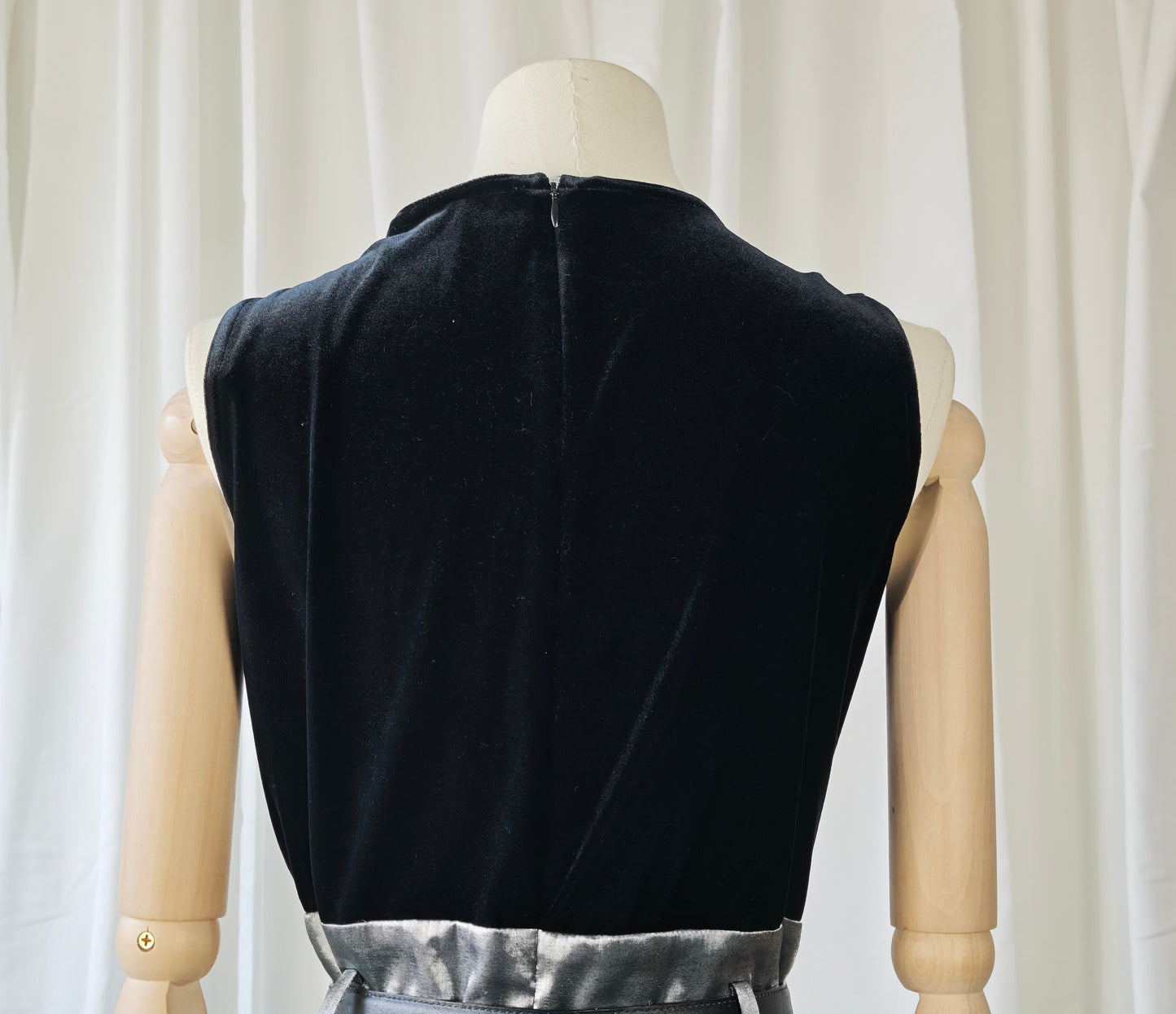 Velvet & satin jumpsuit - M/L (petite)