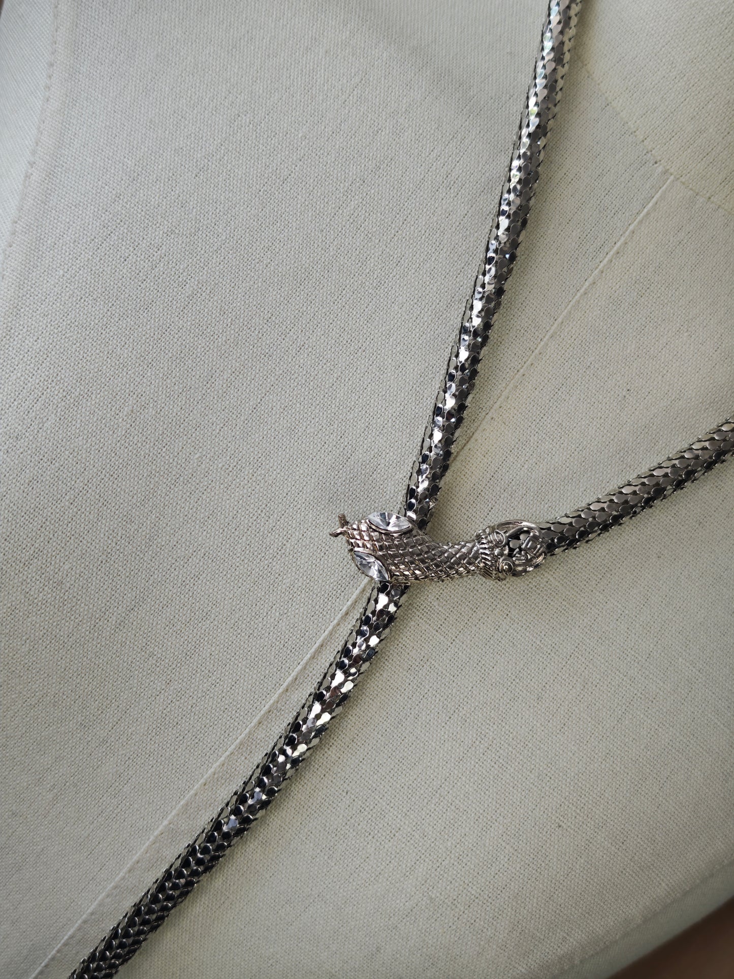 Silver snake belt