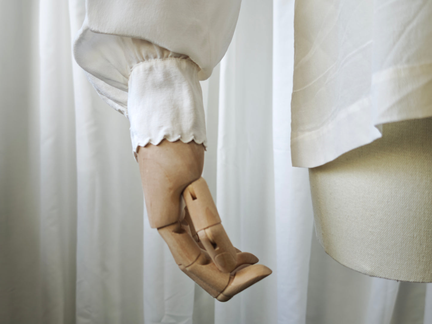 1950s silk blouse - XL