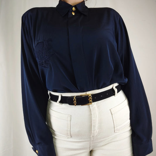 Navy blouse - XL/XXL