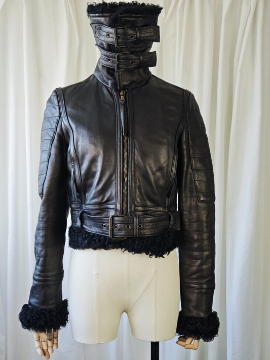 Shearling aviator jacket