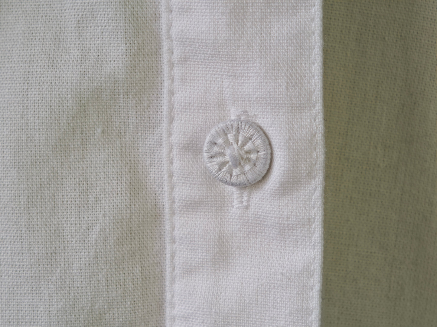 White cotton embroidery blouse