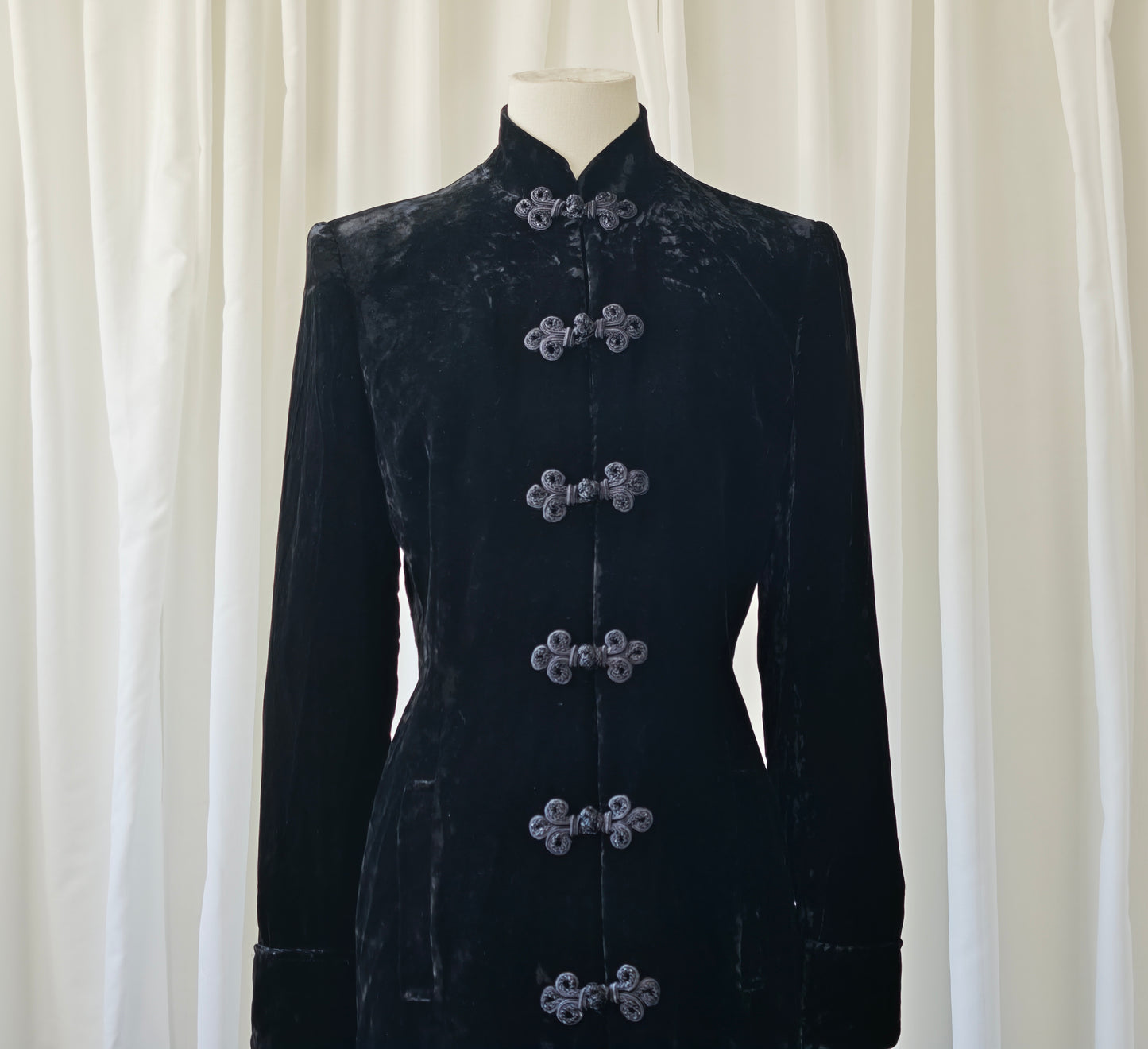 Tangzhuang duster coat