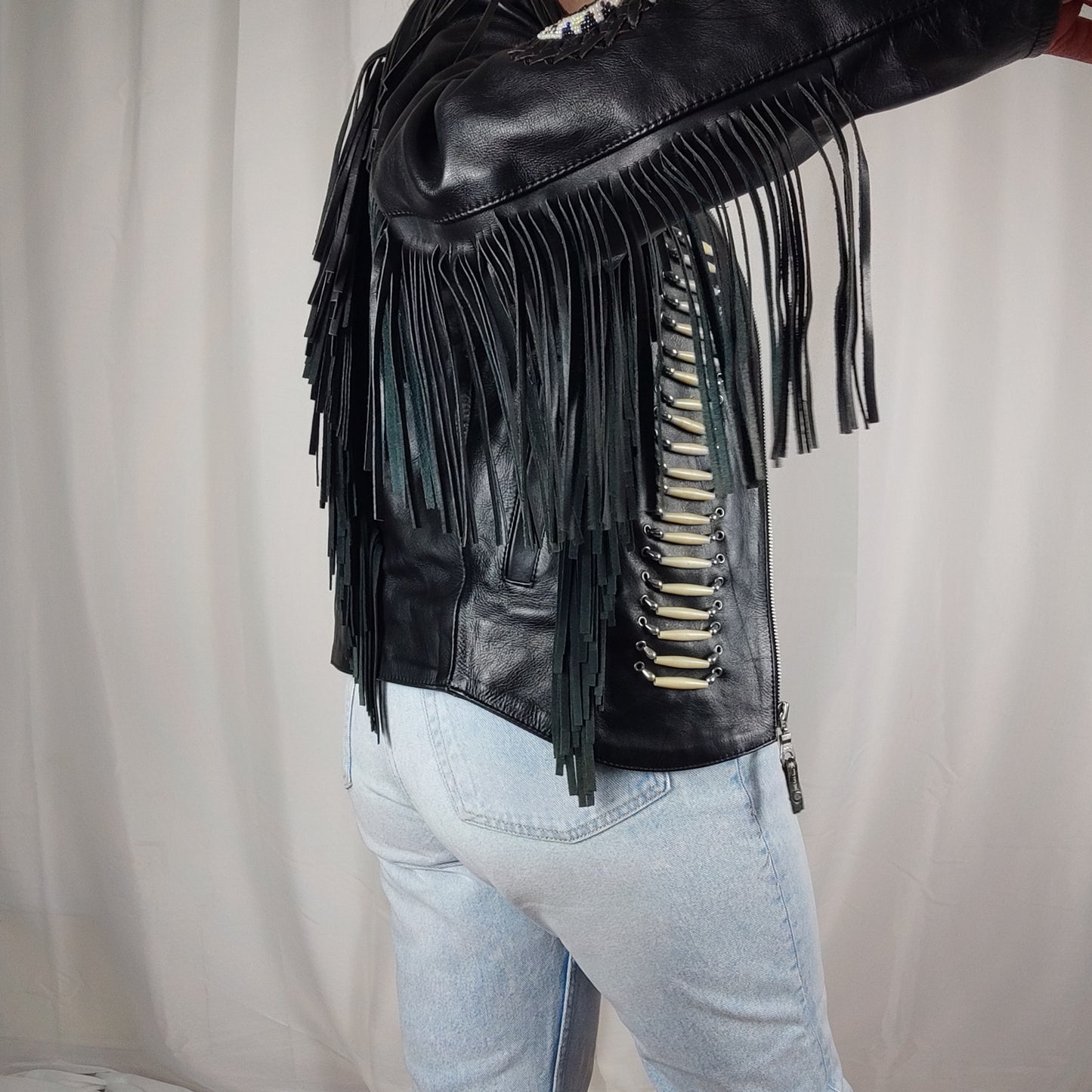 Vintage fringe jacket - XS/S