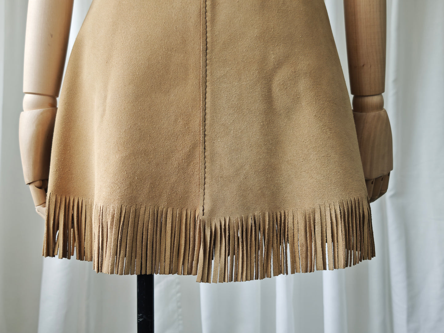 Suède fringe skirt