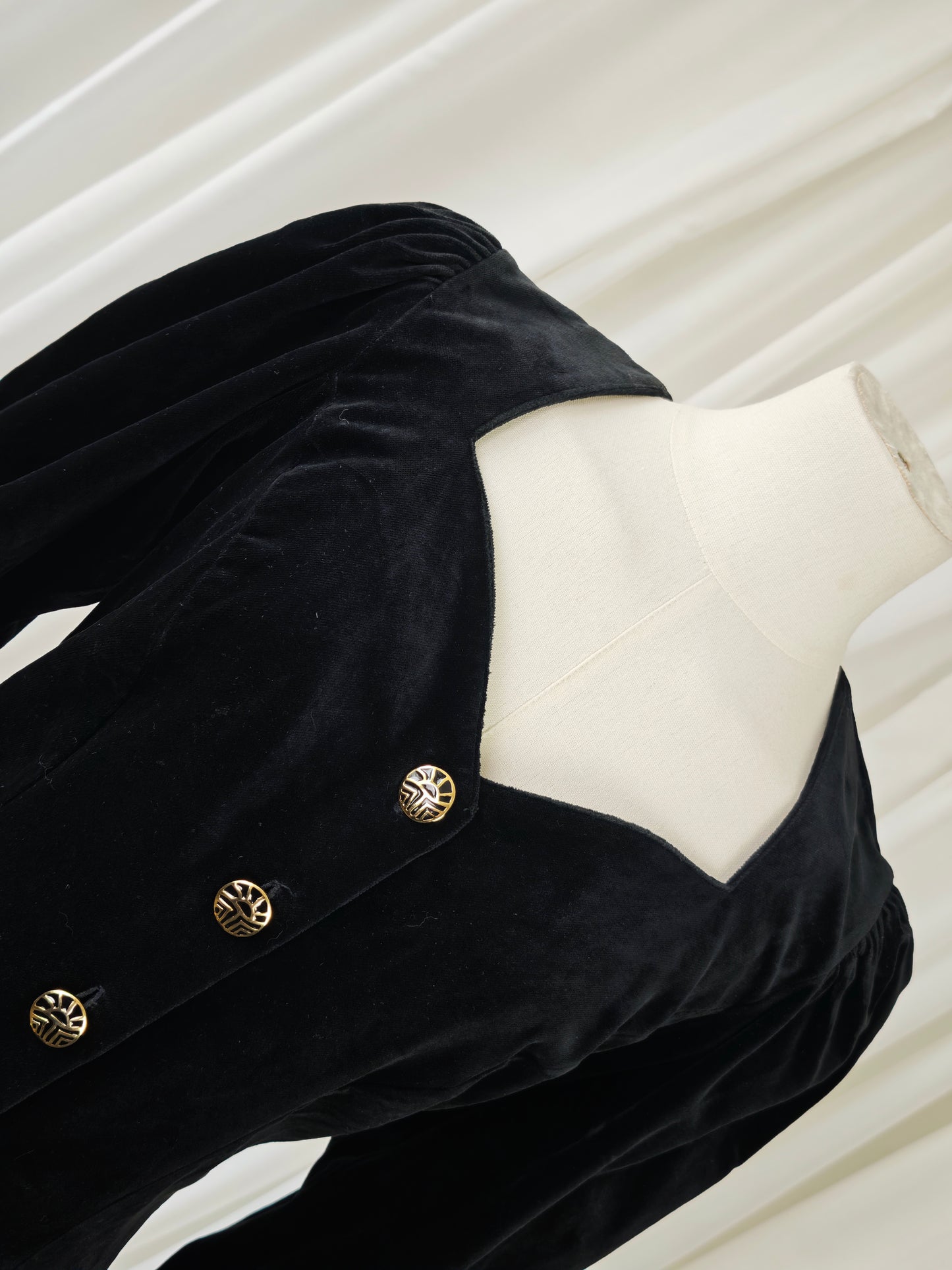 Velvet corset style blazer
