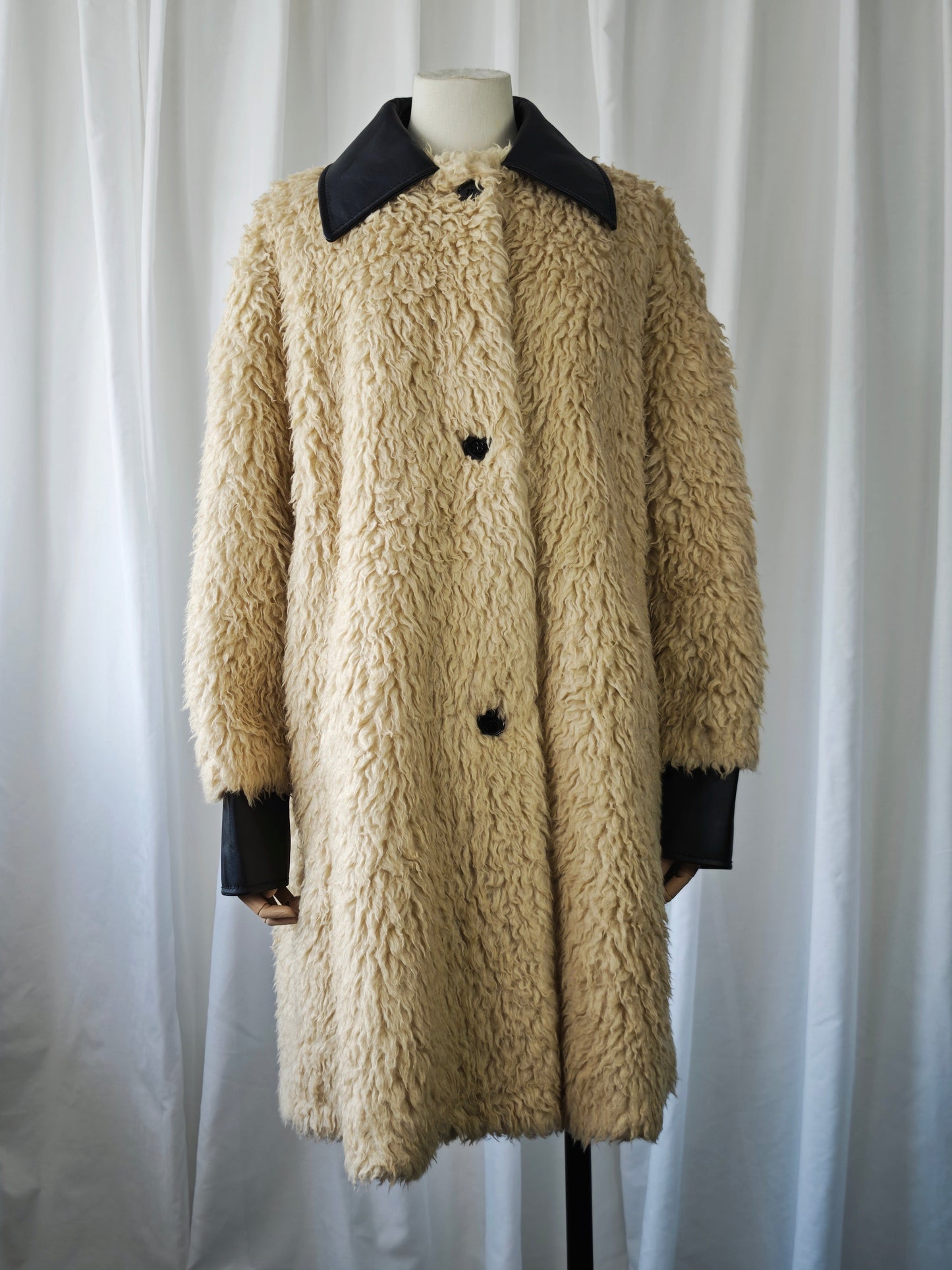 Maison Margiela faux fur coat
