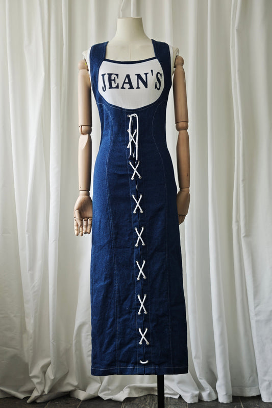 2000's denim jeans dress