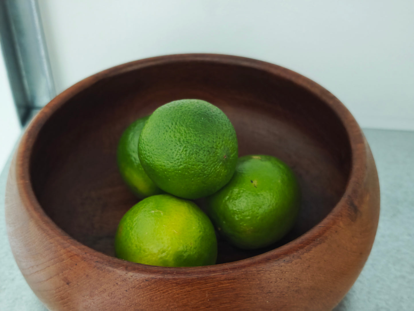 Mid century teak fruit bowl