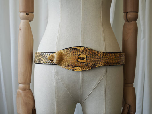 Real cobra belt - 95 cm