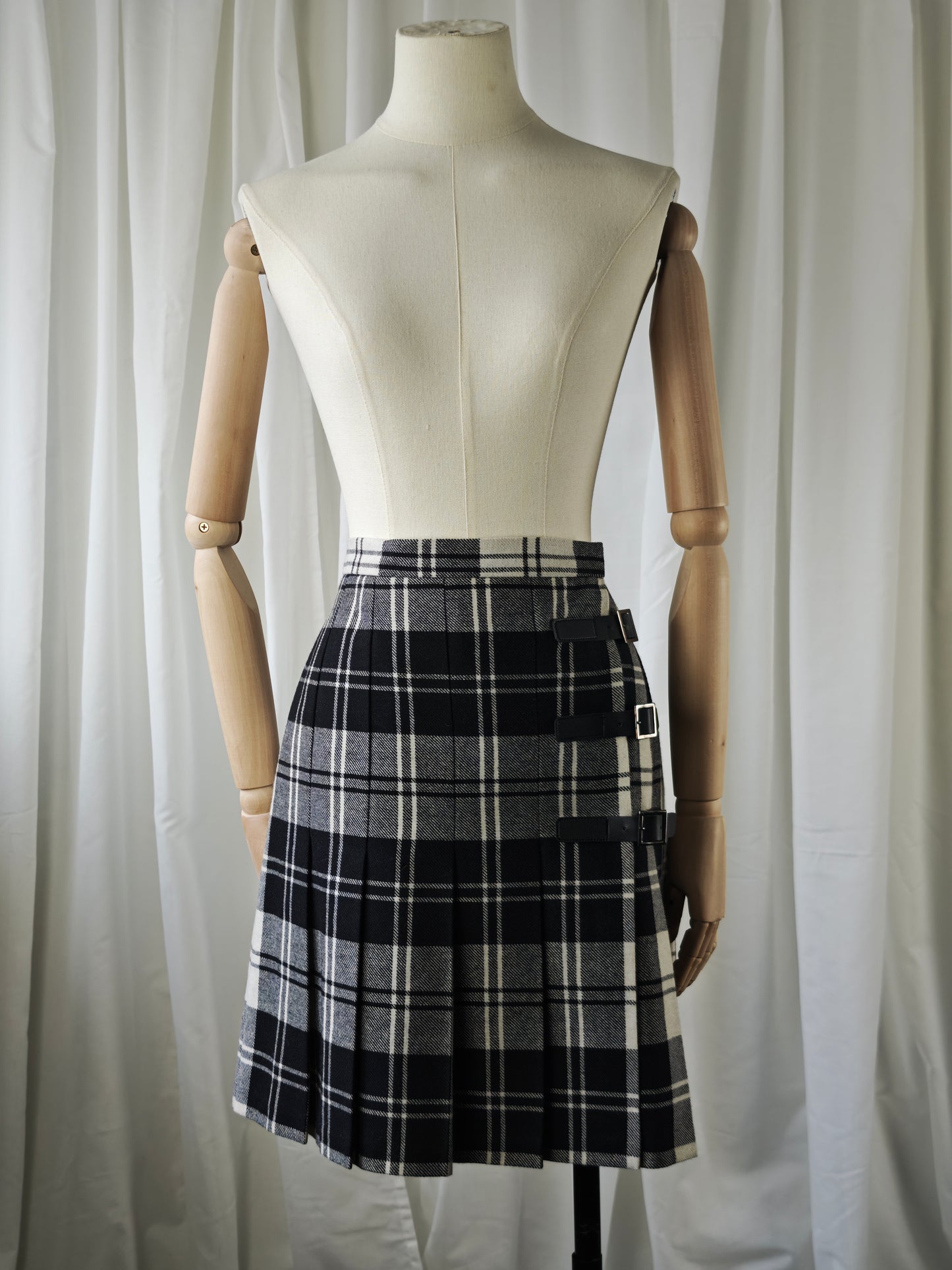 Wool tartan skirt - XL/XXL