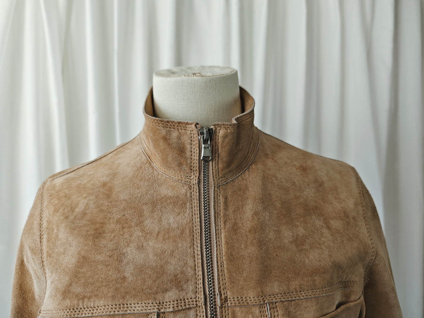 Minimalist suède jacket - S