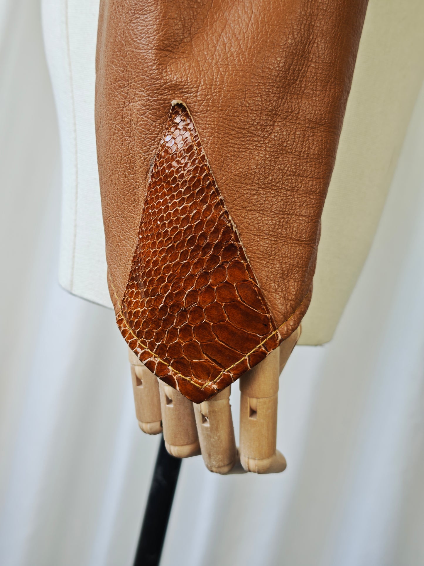 1980s leather bolero jacket