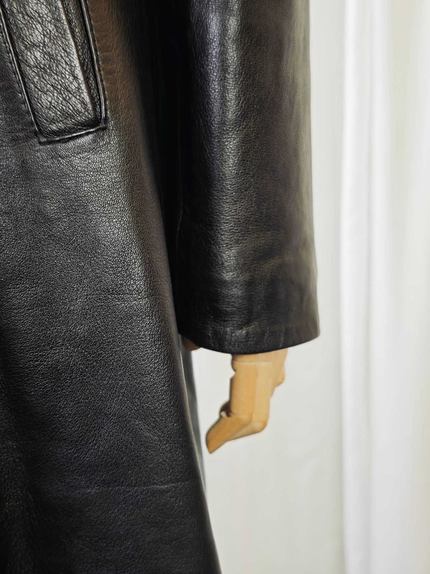 Leather trench