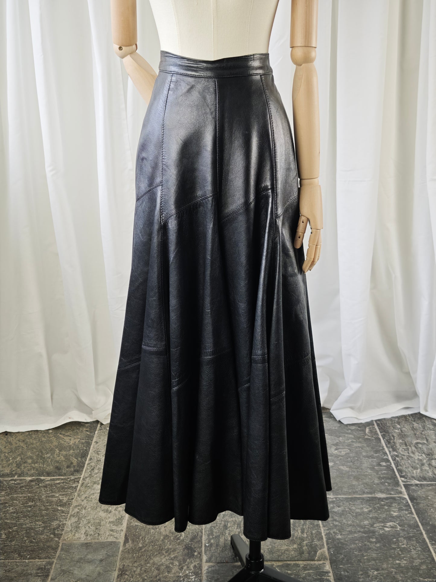 Leather maxi skirt - XS/S