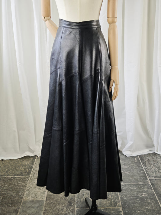 Leather maxi skirt - XS/S
