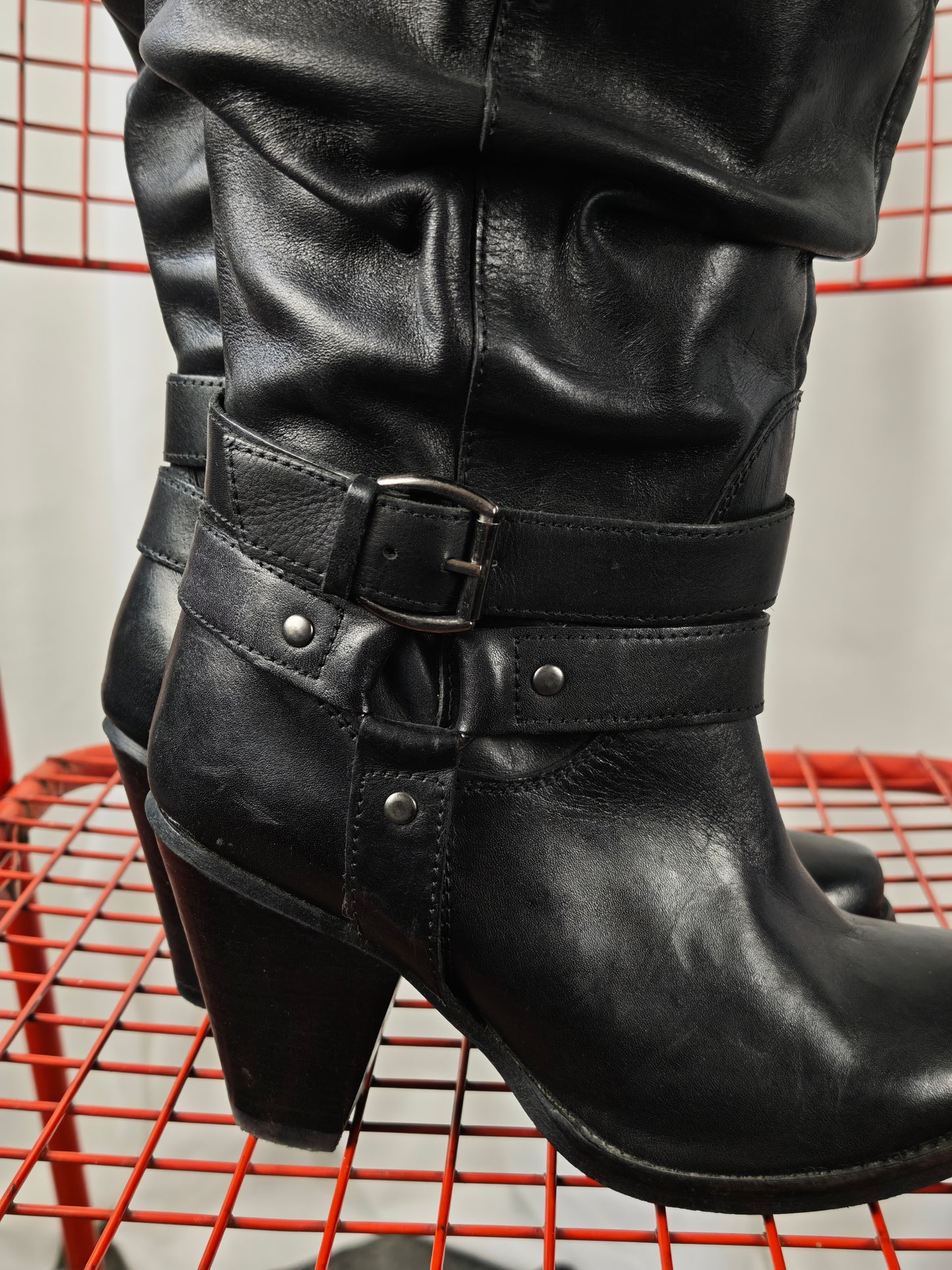 Slouchy biker boots - 37