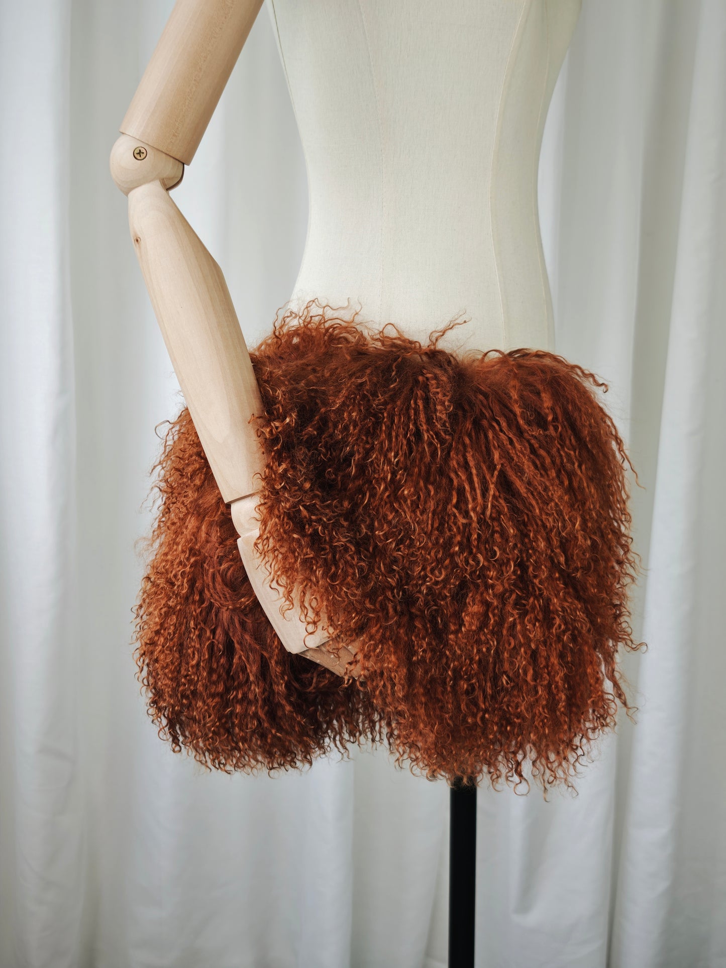 Mongolian fur clutch