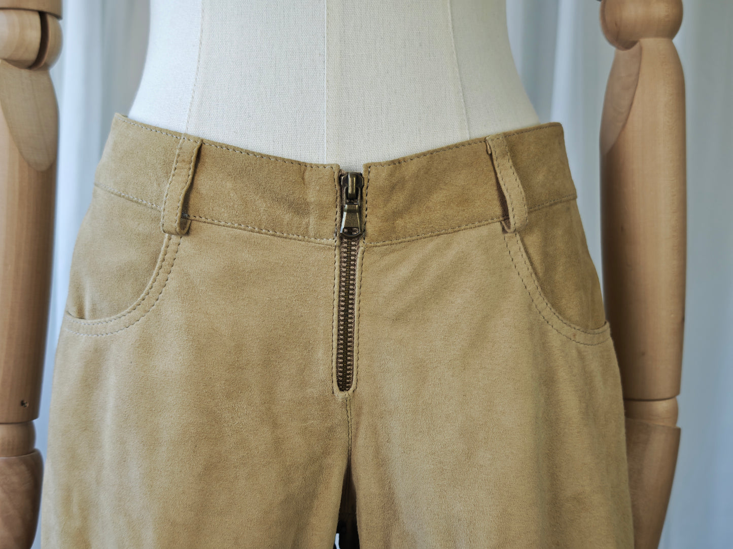 Fringed micro shorts