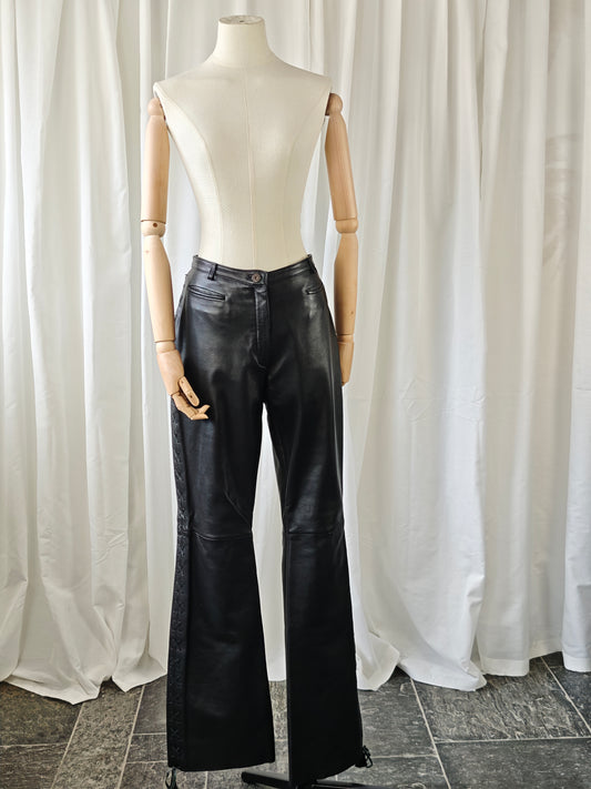 Leather trousers - L/XL