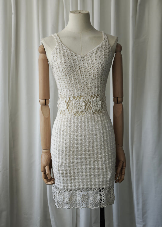 Crochet mini dress