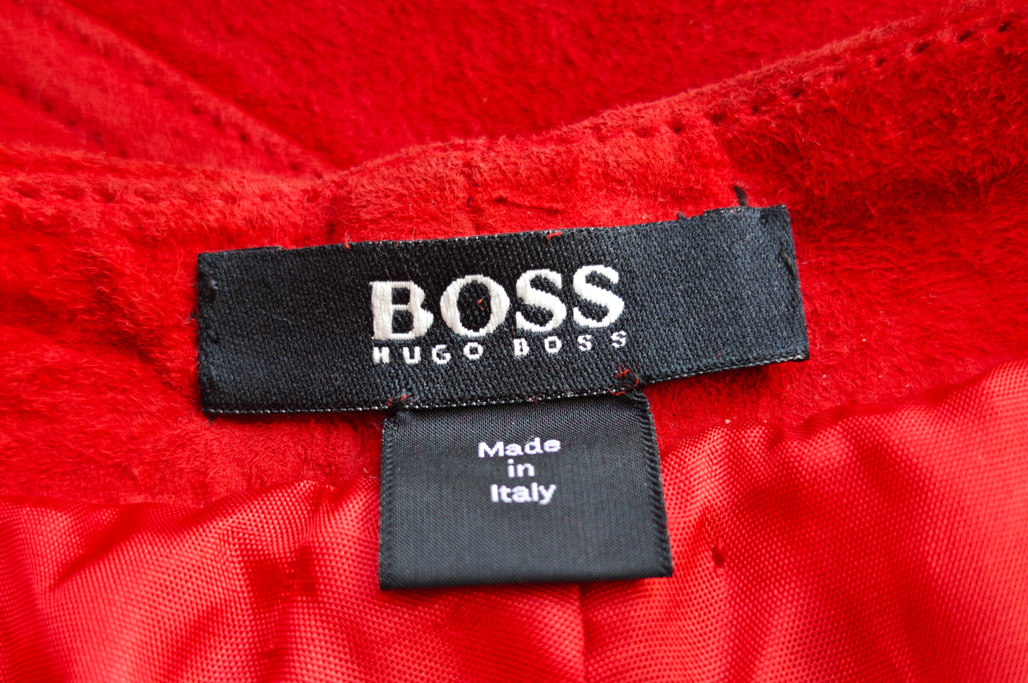Hugo Boss suède trousers