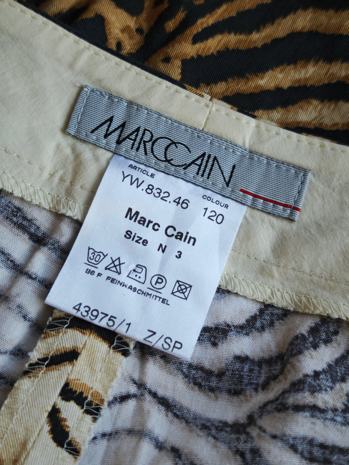 Tiger capri trousers