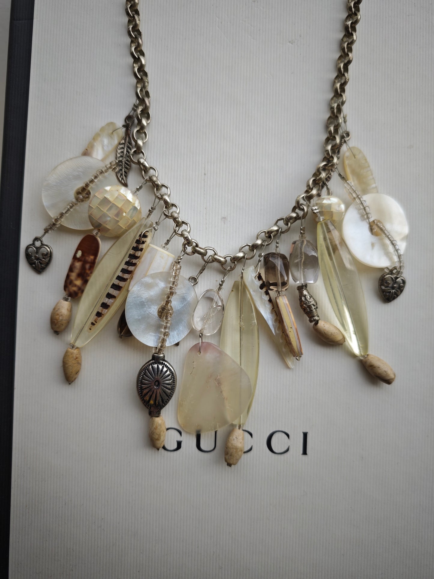 Statement bangle necklace