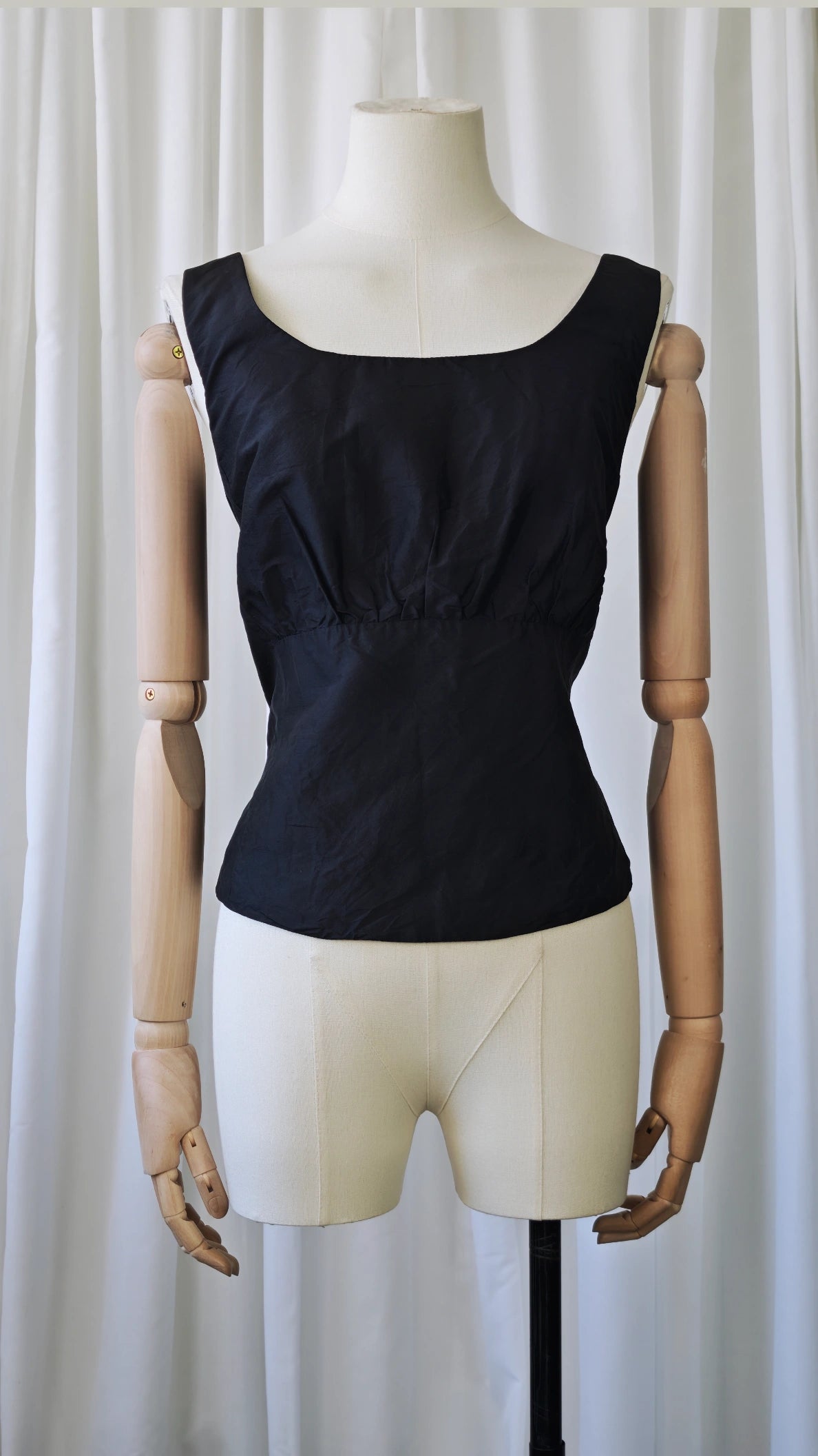 Silk corset top