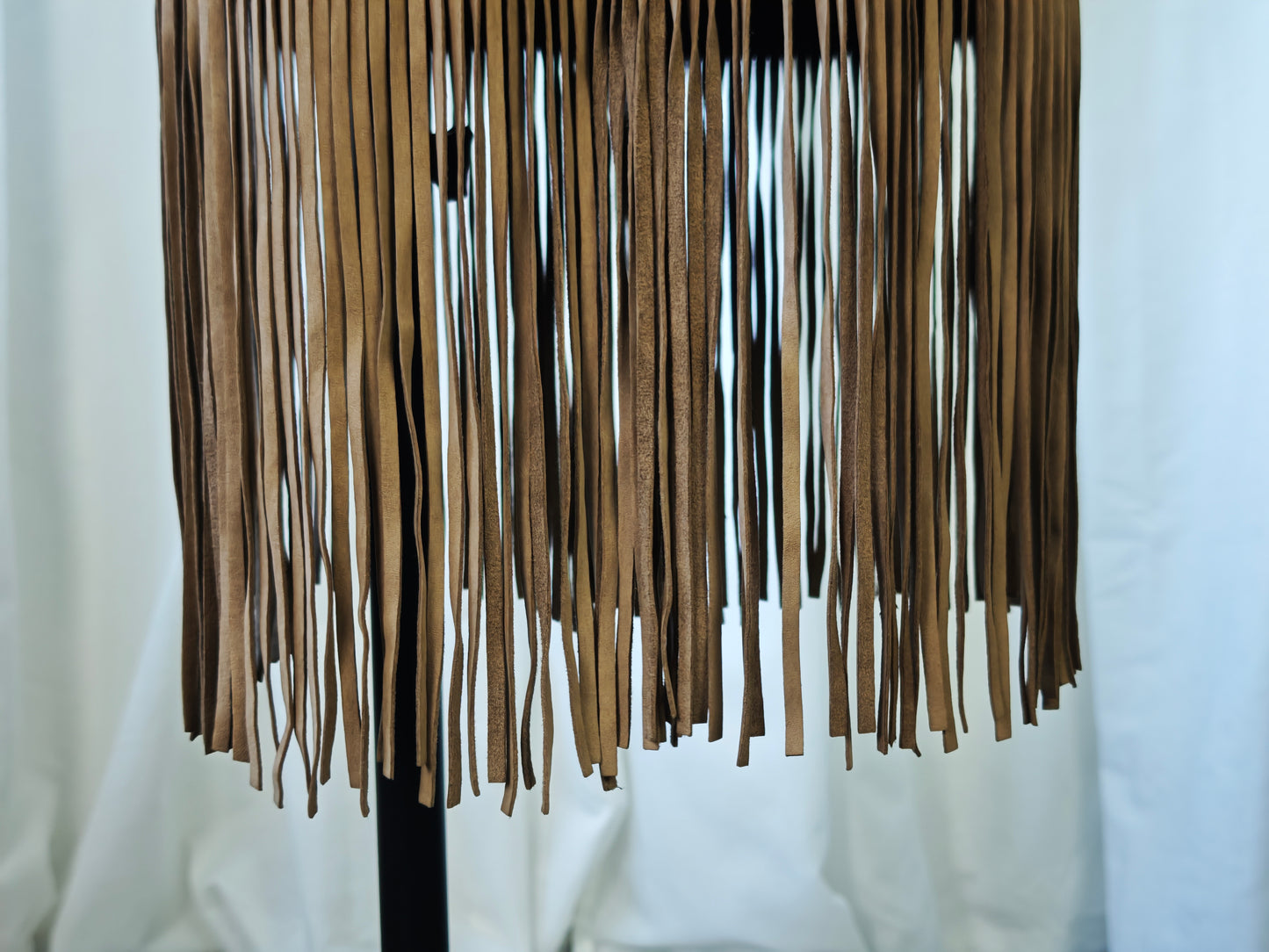 Escada suède fringe skirt